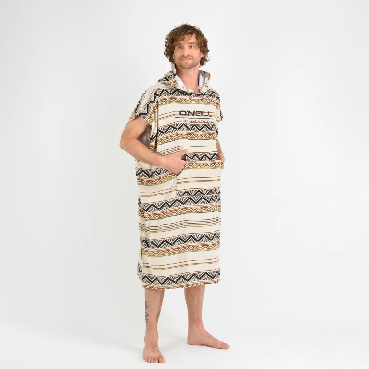 Poncho Toalla Adulto Aztec Beige Oneill