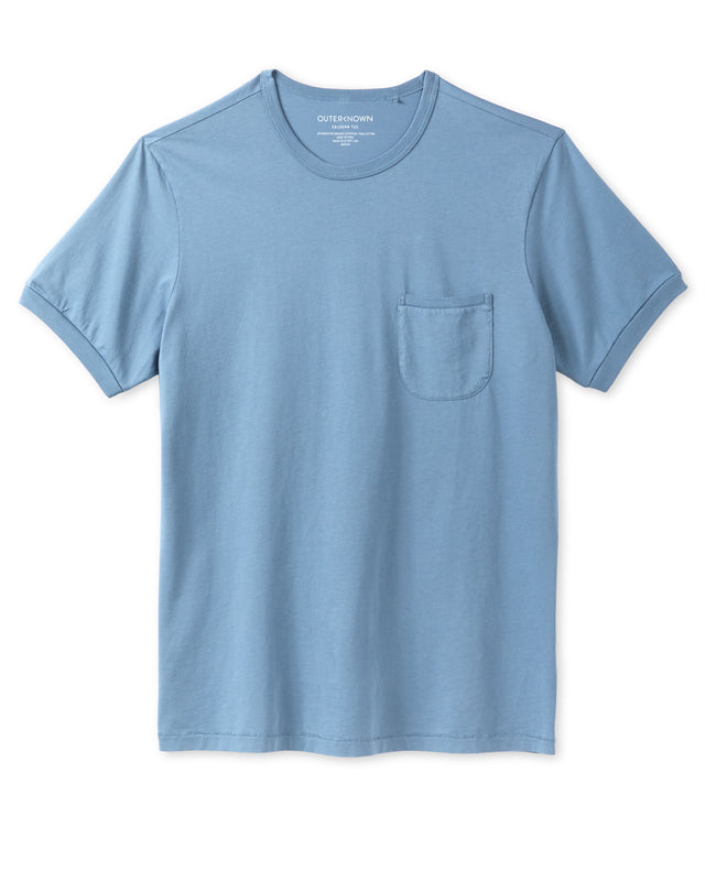 Polera Sojourn Pocket Tee French Blue Outerknown