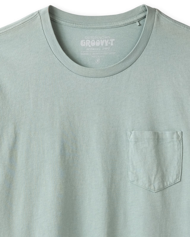 Polera Groovy Pocket Tee Basil Outerknown