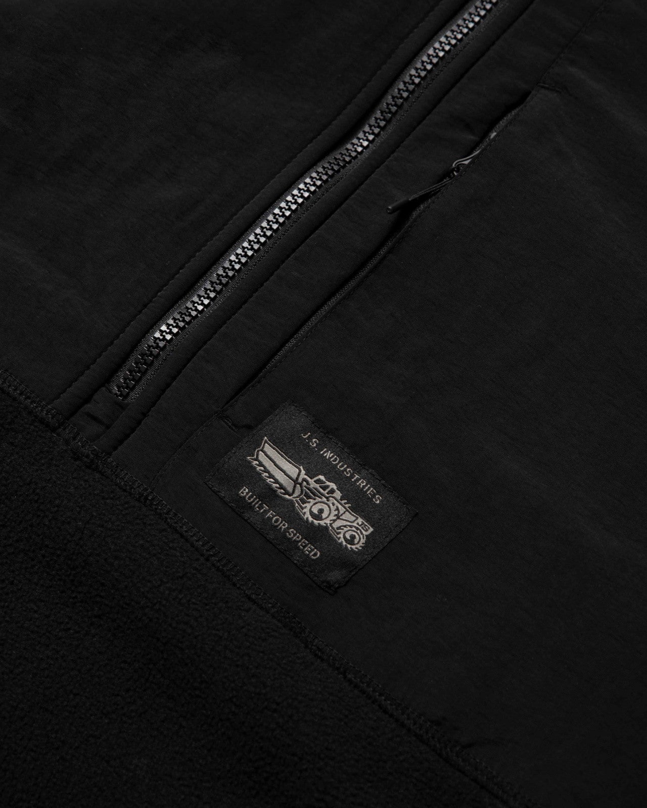 JS Hyfi Zip Up Polar Fleece Black