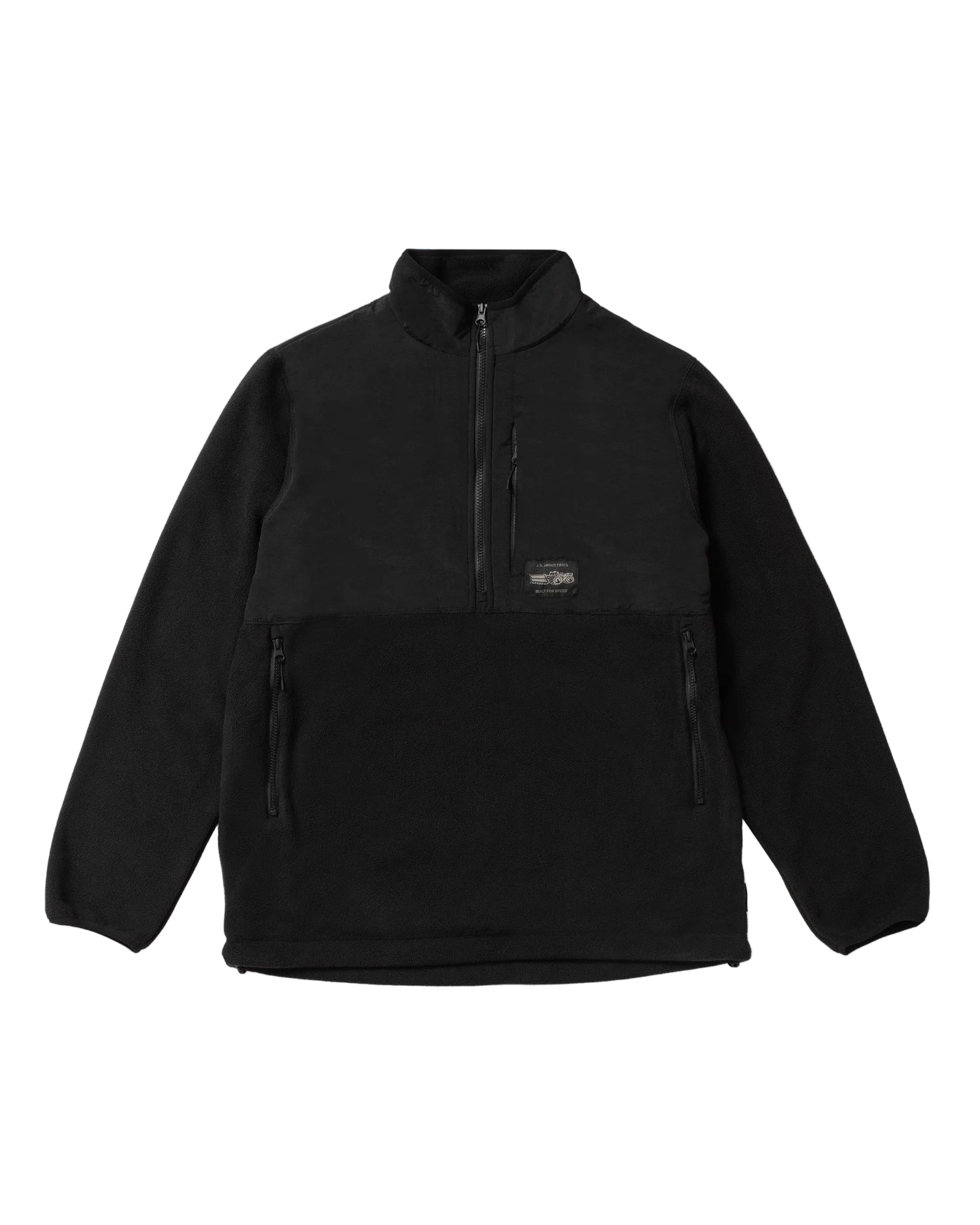 JS Hyfi Zip Up Polar Fleece Black