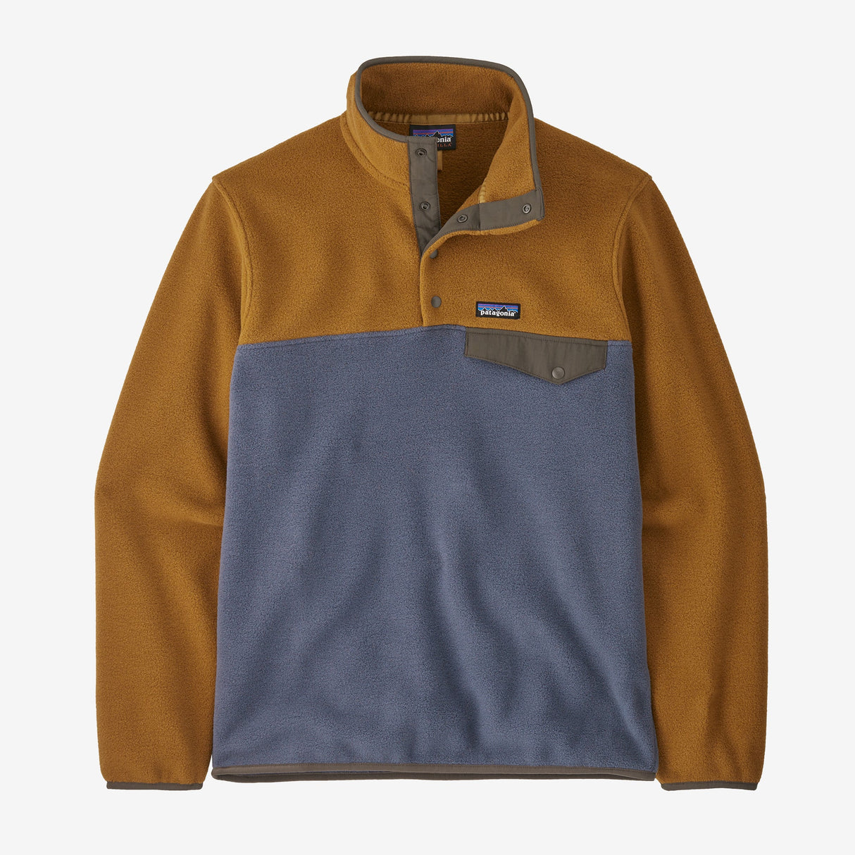 Polar Patagonia Lightweight Synchilla Snap-T hombre color Café Shelter