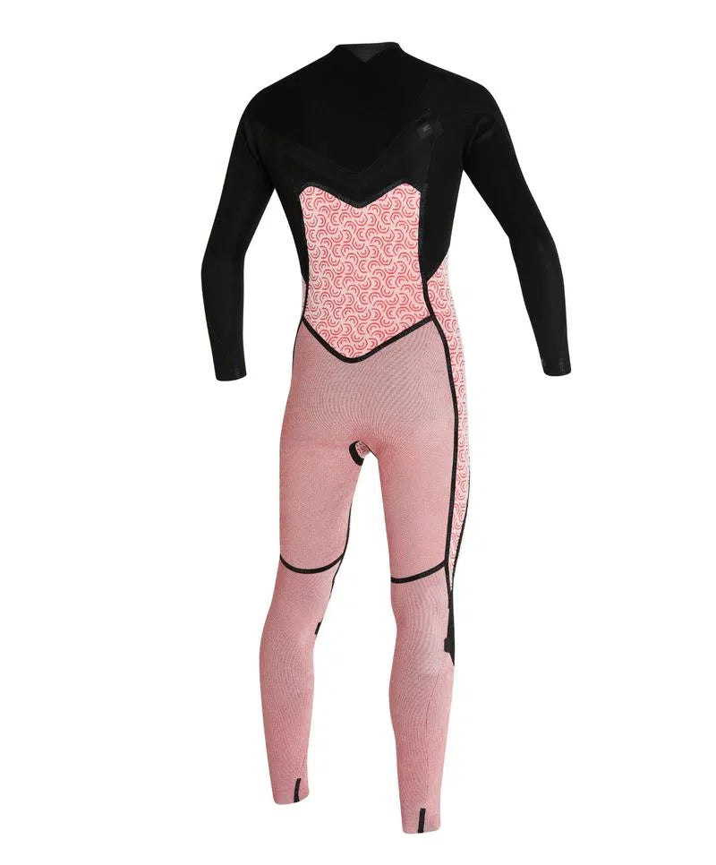 Traje De Surf Bahia Front Zip 4/3 Gris Mujer Oneill