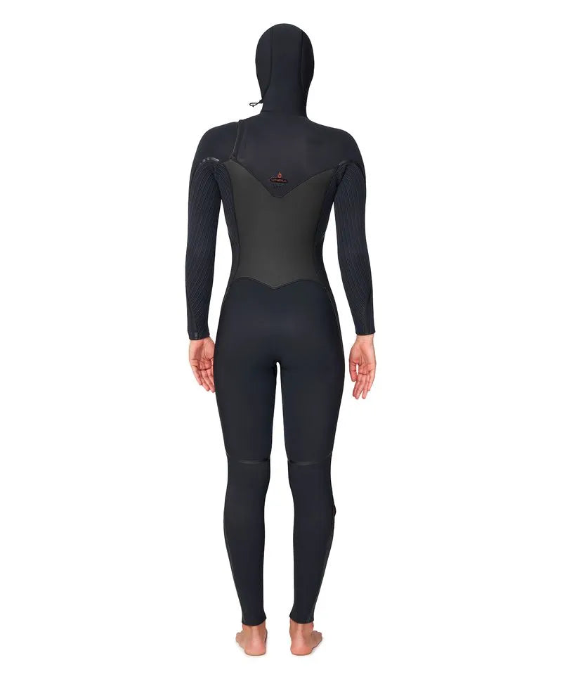 Traje de Surf Hyper Fire Hood 5/4 Negro Mujer Oneill