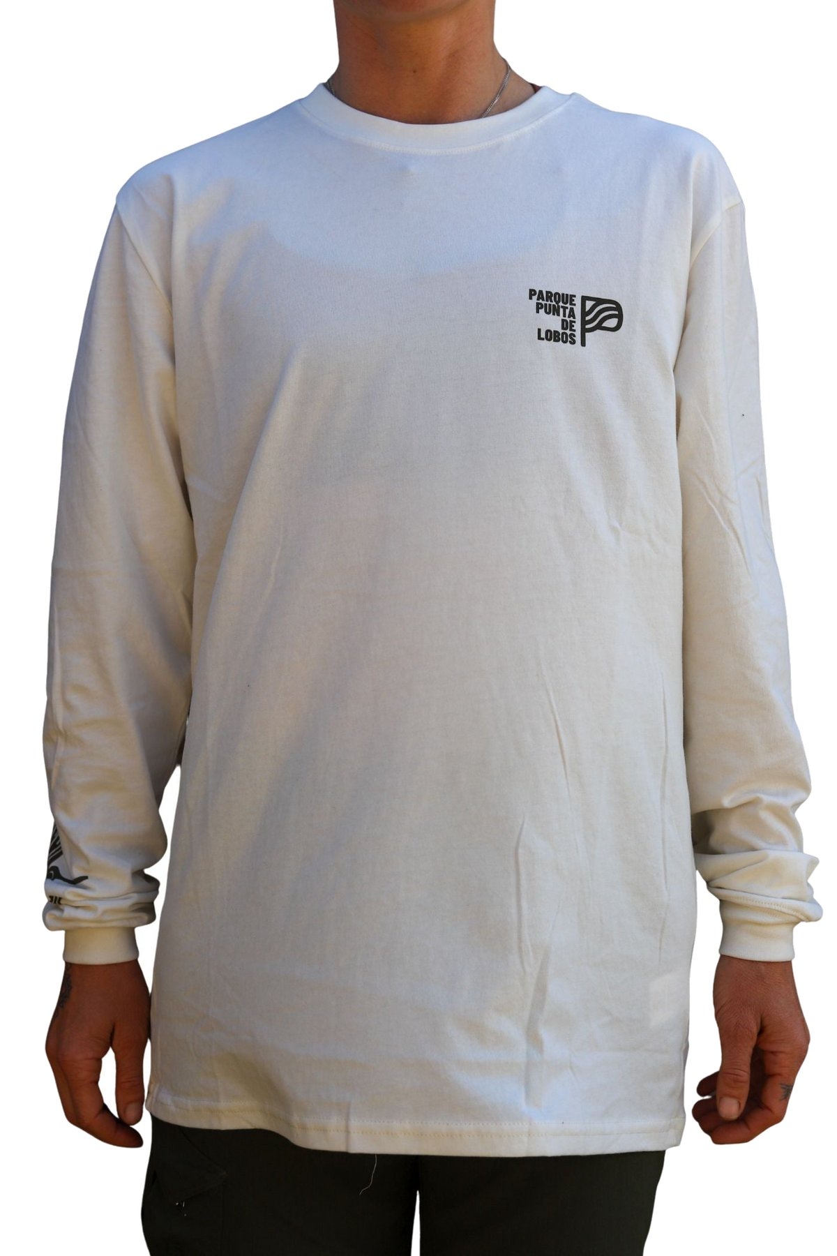 Polera Manga Larga Blanca Punta de Lobos