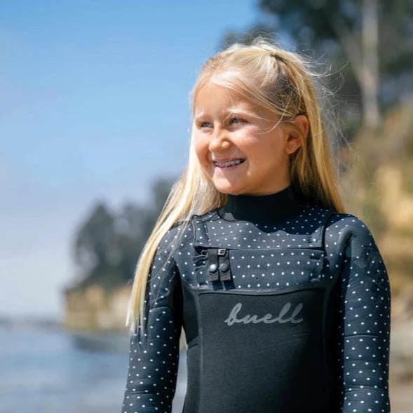 Traje de Surf Niña Buell RB1 Accelerator Puntos 4/3mm