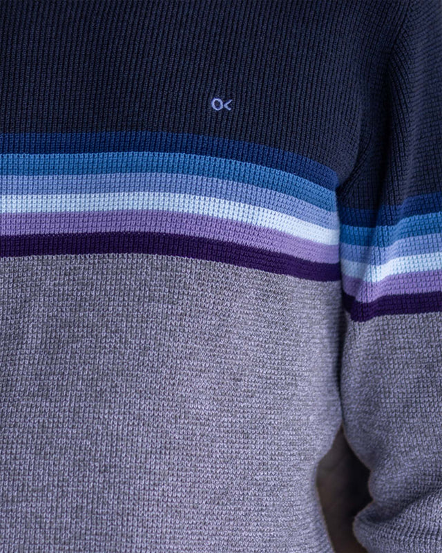 Chaleco Nostalgic Sweater Lilac Rainbow Outerknown