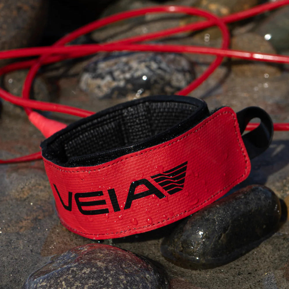 Leash JJF Pro 6'0" 7.5mm Red Veia