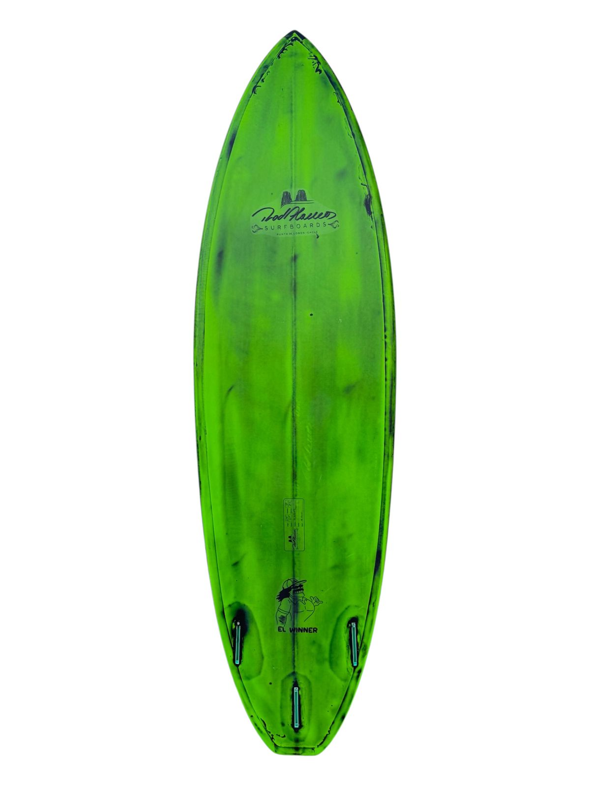 Tabla De Surf El Winner Resin Tint 6'10" Rod Alamos