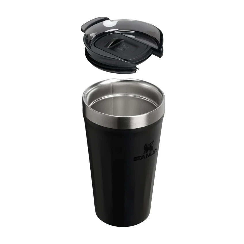 Vaso Stanley Everyday Textured Pint 473 ml Black 2.0 - detalle tapa