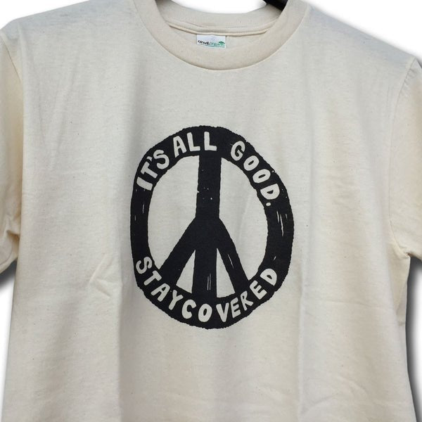 Polera De Algodón Orgánico Beige Staycovered - El Ruco Surf Shop