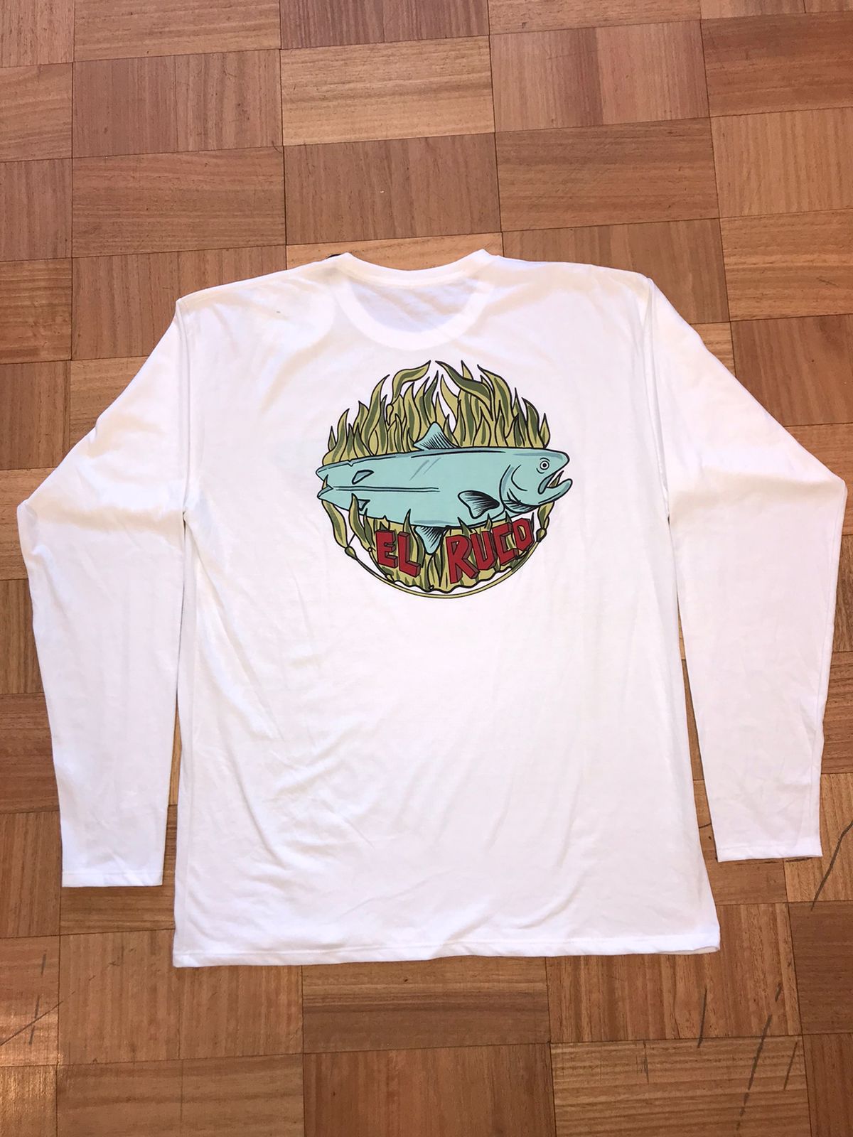 Polera ML Pez Blanco El Ruco - El Ruco Surf Shop