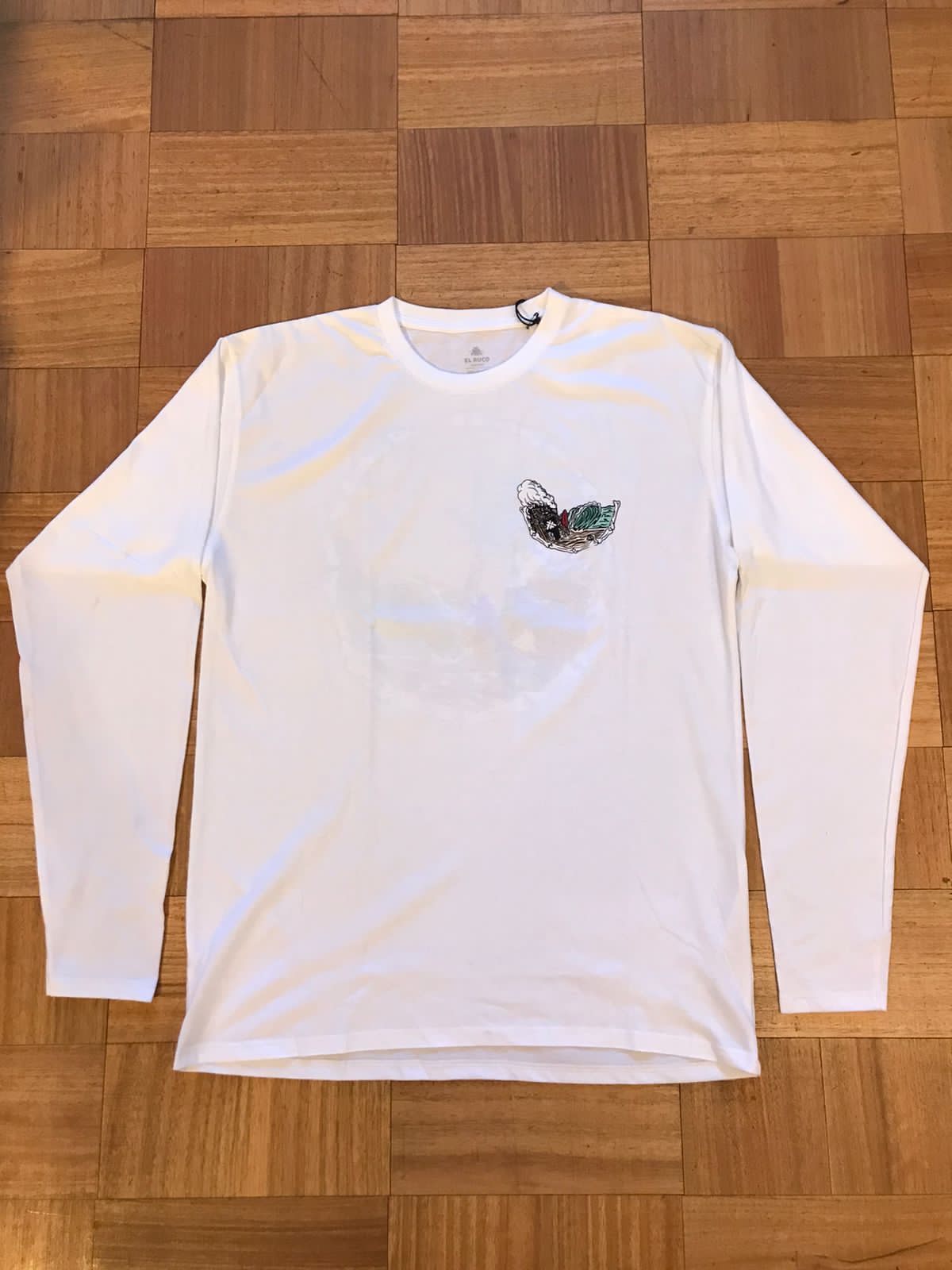 Polera ML Playa Blanco El Ruco - El Ruco Surf Shop
