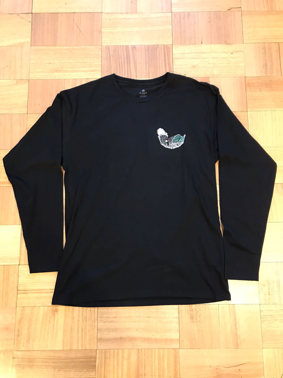 Polera ML Playa Negro El Ruco - El Ruco Surf Shop