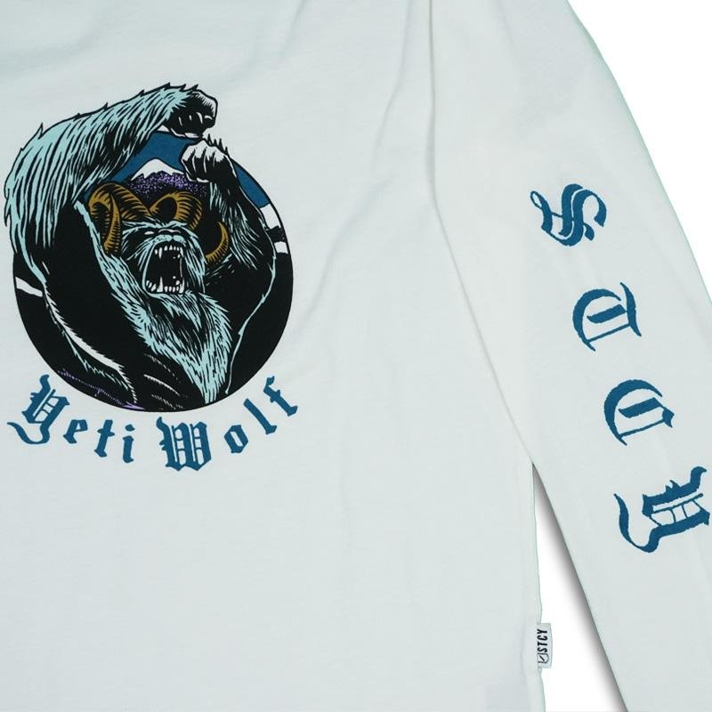 Polera Yeti Wolf Niño Stcy Blanco Sale - El Ruco Surf Shop
