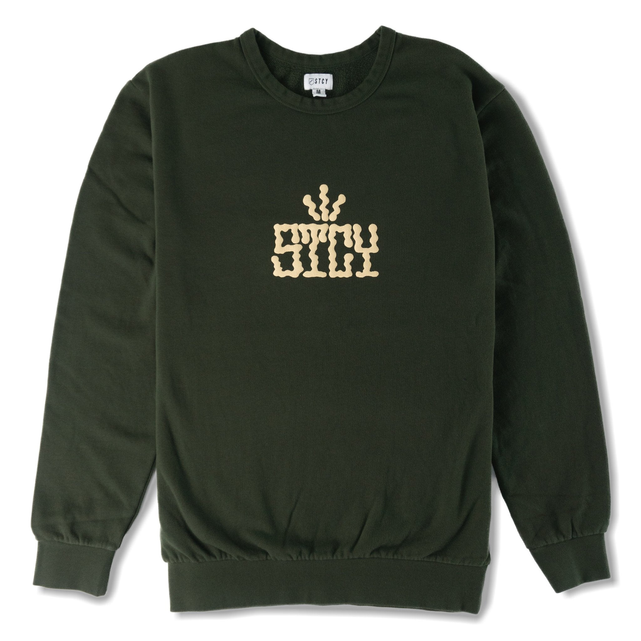 Poleron Sizzle Crew Stcy Army - El Ruco Surf Shop