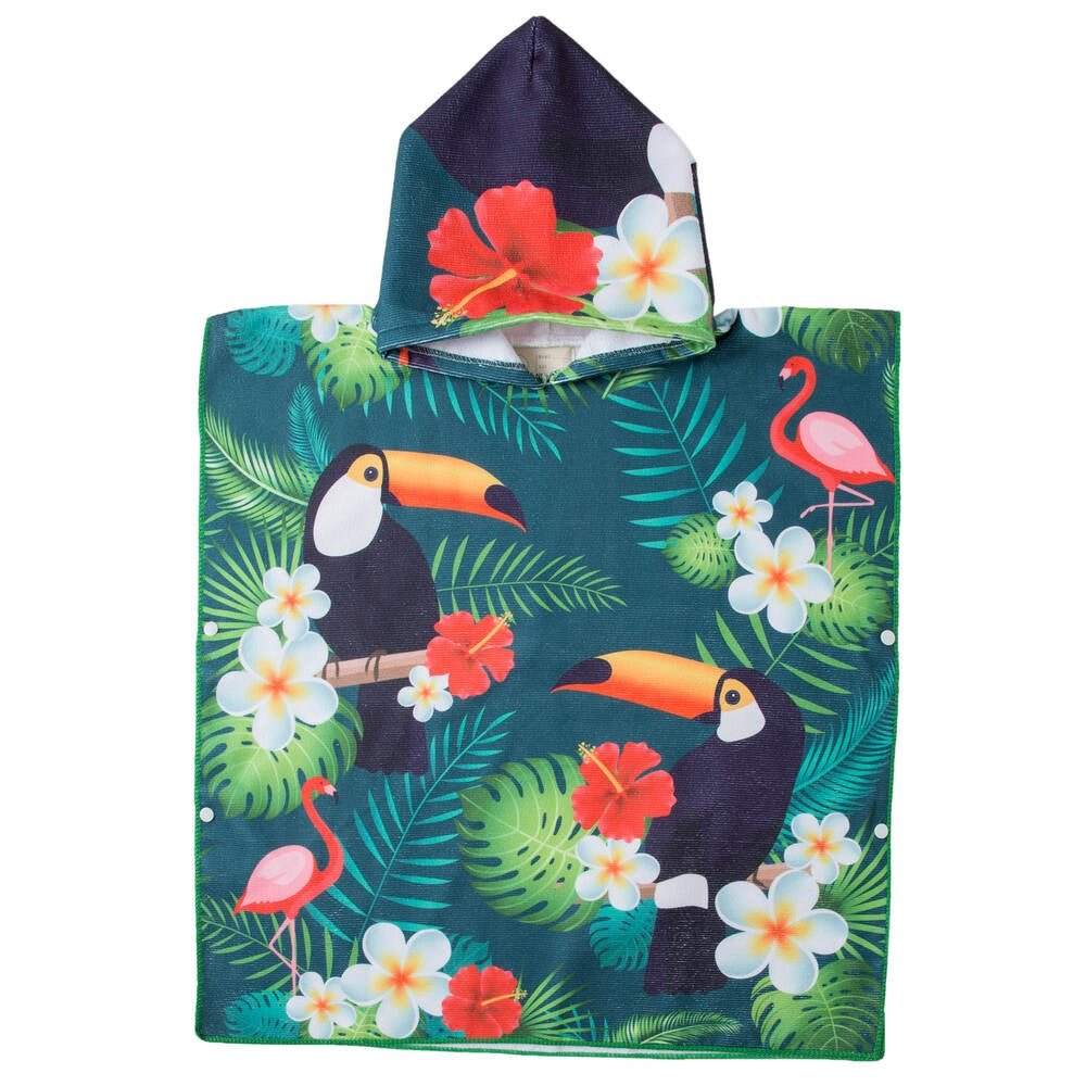 Poncho Toalla Micro Fibra Niños Tucan Dryhood - El Ruco Surf Shop