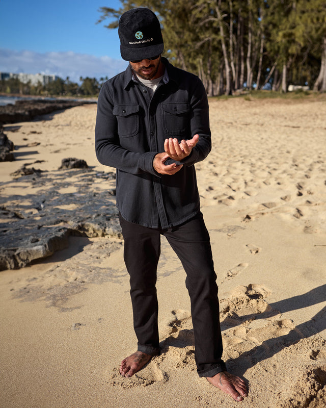 Camisa Blanket Shirt Pitch Black Outerknown