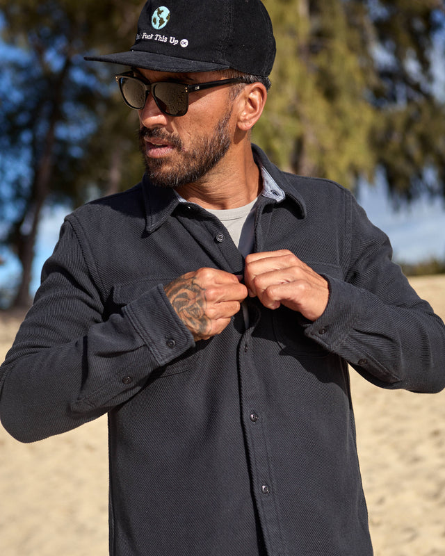 Camisa Blanket Shirt Pitch Black Outerknown