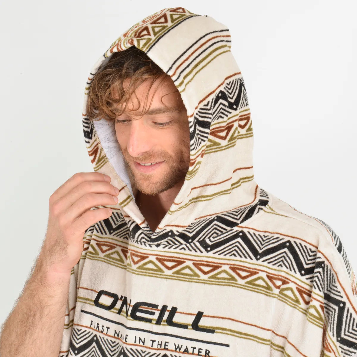 Poncho Toalla Adulto Aztec Beige Oneill