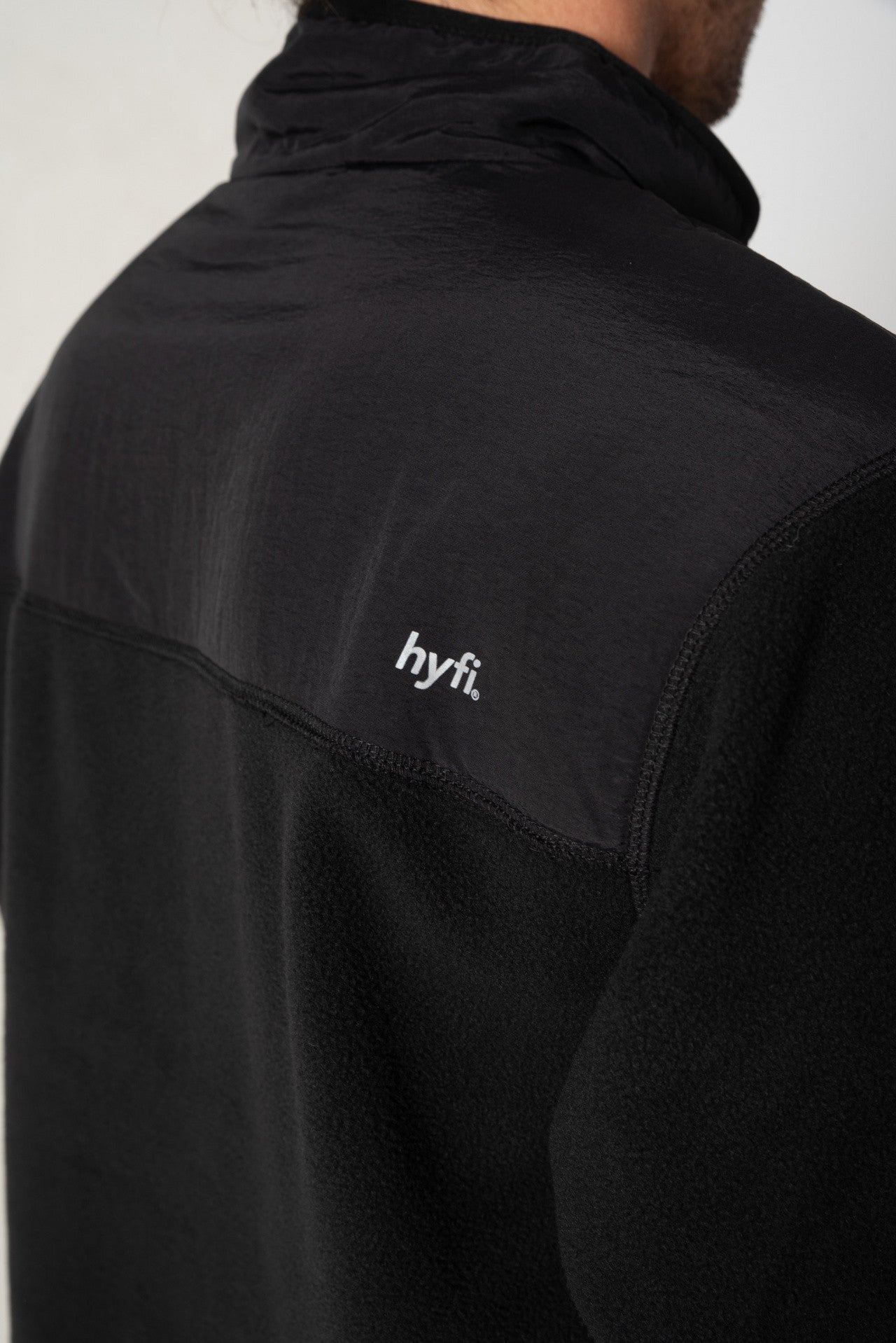JS Hyfi Zip Up Polar Fleece Black