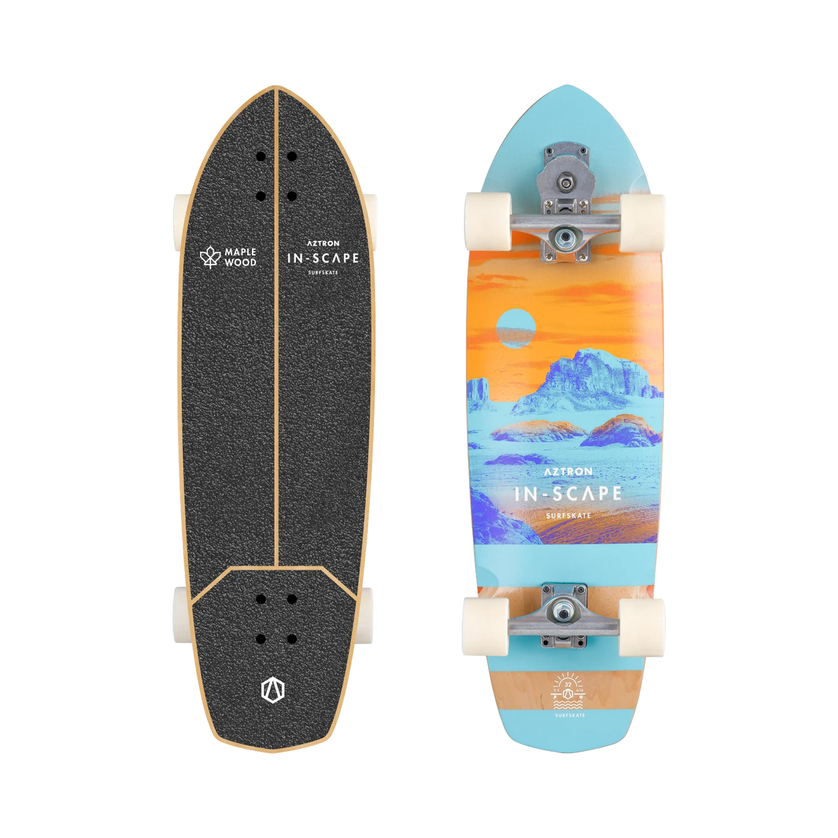 Surfskate Aztron Inscape Compacto con ATOMIC Truck