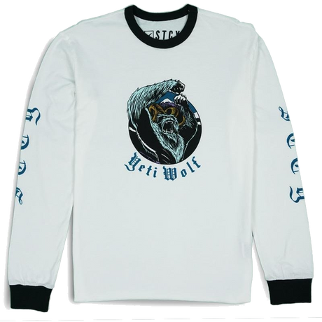Polera Yeti Wolf Niño Stcy Blanco