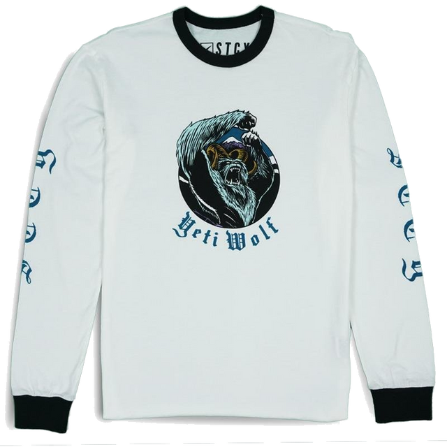 Polera Yeti Wolf Niño Stcy Blanco