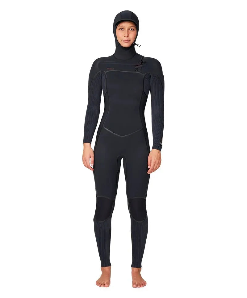 Traje de Surf Hyper Fire Hooded 5/4 Negro Mujer Oneill
