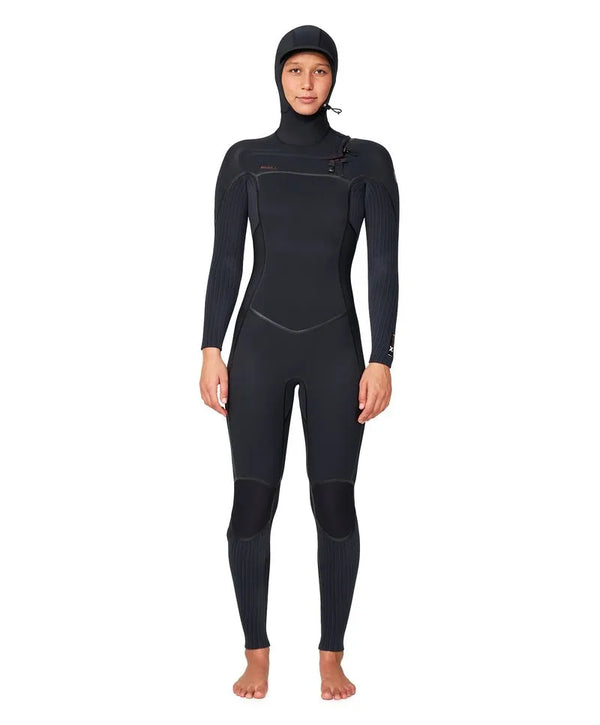 Traje de Surf Hyper Fire Hood 5/4 Negro Mujer Oneill