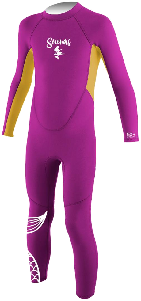 Traje De Surf Niña 2mm Sirenas