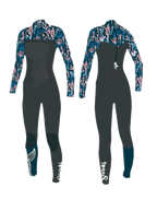 Traje De Surf Coral 4/3 Mujer Sirenas