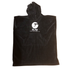 Poncho Toalla Negro Niño Slab Surf
