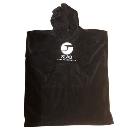 Poncho Toalla Negro Niño Slab Surf