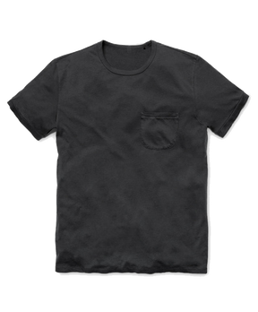 Polera Sojourn Pocket Tee Bright Black Outerknown