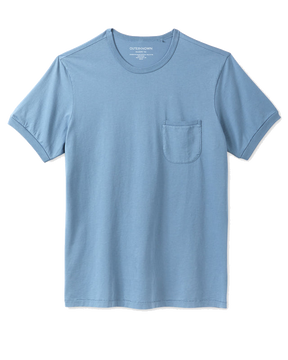 Polera Sojourn Pocket Tee French Blue Outerknown