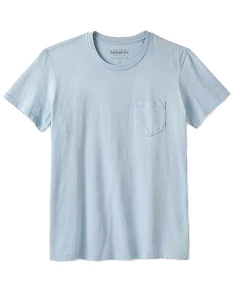 Polera Groovy Pocket Tee Sky Ride Outerknown