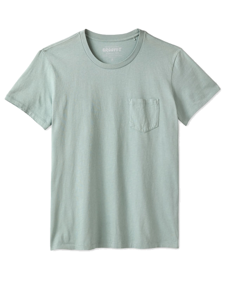 Polera Groovy Pocket Tee Basil Outerknown