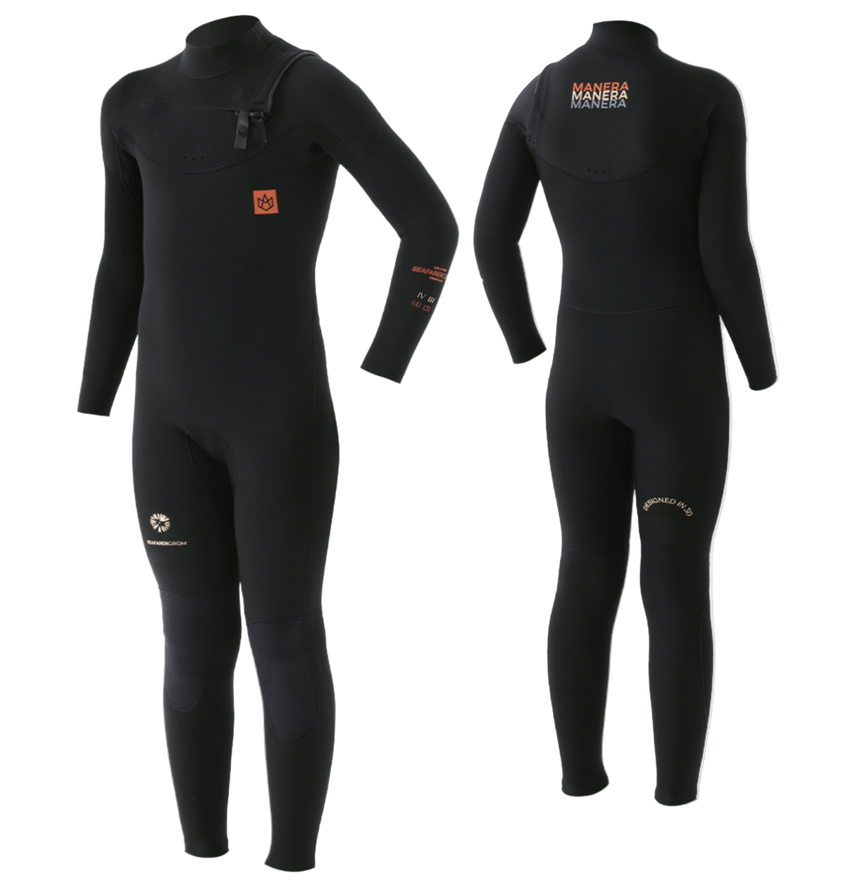 Traje Neopreno Grom Seafarer 4/3mm Front Zip Manera