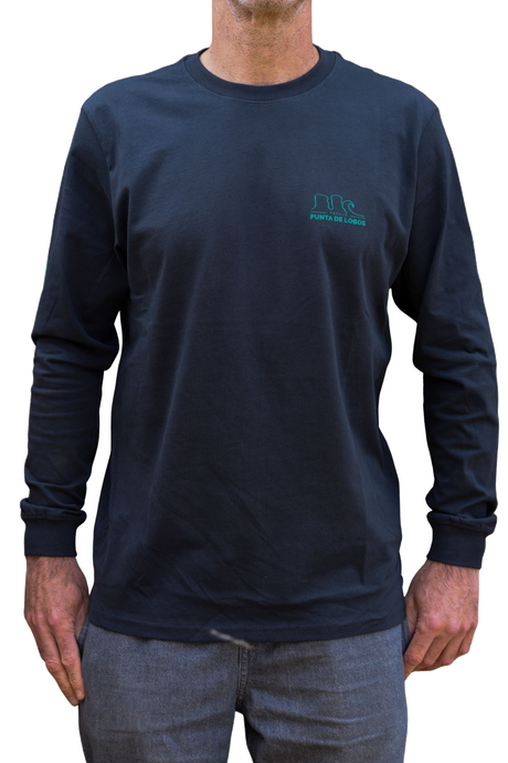 Polera Manga Larga Negra Punta de Lobos