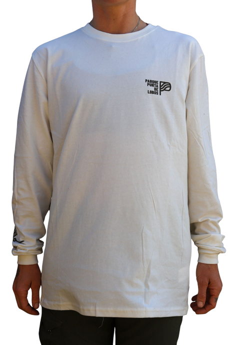 Polera Manga Larga Blanca Punta de Lobos