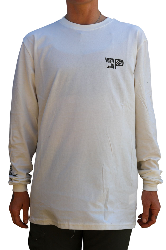 Polera Manga Larga Blanca Punta de Lobos