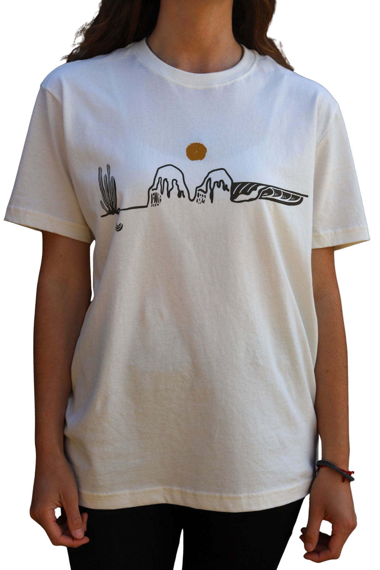 Polera Manga Corta Blanca Punta de Lobos