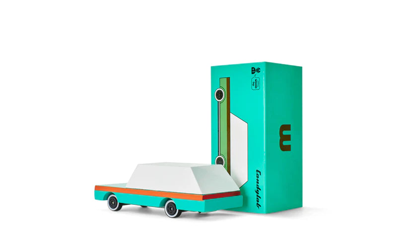 Auto de Madera Teal Wagon Small CandyLab