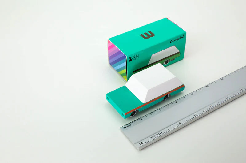 Auto de Madera Teal Wagon Small CandyLab