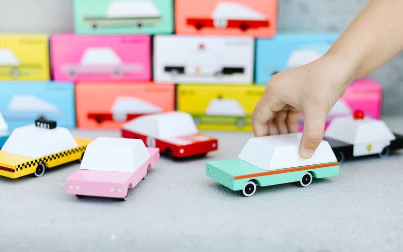 Auto de Madera Teal Wagon Small CandyLab