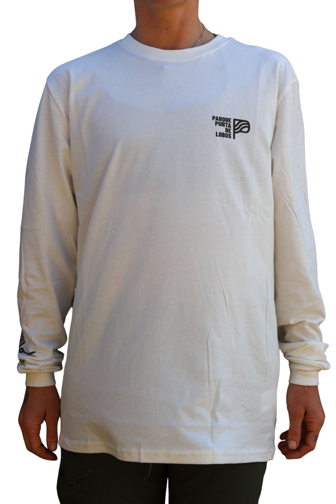 Polera Manga Larga Blanca Punta de Lobos