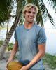 Polera Sojourn Pocket Tee French Blue Outerknown