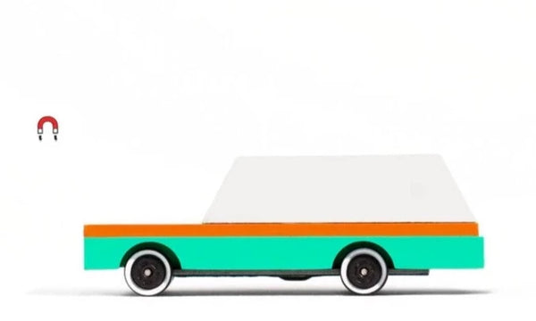 Auto de Madera Teal Wagon Small CandyLab