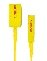 Leash JJF Pro 7'0 7mm Yellow/Red VEIA